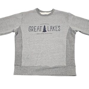 Great Lakes Clothing Co Hayward Point Pullover S Gray‎ Crewneck Sweatshirt USA